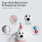 Birthday Cake Dog Toy, Singing and Dancing Birthday Songs, Interactive Dog Toys, Plush Stuffed Puppy Toys with Echo Function Feature, Happy Birthday Gift for Dogs