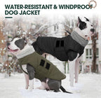 Kuoser Dog Jacket, Warm Dog Coats for Small Dogs, Doggie Winter Jacket Cold Weather Coats with Leash Hole, Winter Coat Apparel for Yorkie Chihuahua, Black XS