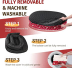 Christmas Orthopedic Washable Large Dog Bed: Memory Foam Waterproof Pet Bed with Bolsters - Removable Washable Cover for L XL XXL Large Sized Dog Bed - Non-Slip Bottom - Red