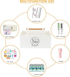 Dog Storage Organizer,Dog Grooming Organizer,Portable Shower Caddy Organizer for Dog Cat Stuff,Divided Basket Bin Storage for Dog Cat Grooming Kit,Shampoo,Trimmer,Clipper,Combo,Brush