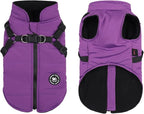 Norbi Dog Coat - Winter Jacket with Built-in Harness, Adjustable Warm Coats for Small to Large Dogs, Perfect for Cold Weather