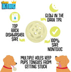 Chew King by Mammoth Glowing Fetch Ball, Dog Ball Toys, Medium 2-Pack Lattice