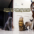 TTcat Cat Feather Toys Replacement,3 Pcs Hummingbird Insect Feathers Refills for Cat Wands.