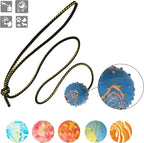 Dingo Fetch Ball Made of Hard Rubber with Knobs and String, Small, for Aport Game Dog Training 17321
