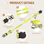 16 PCS Breakaway Cat Collars with Bells Reflective Cat Collar Safety Nylon Kitten Collars Cat Collars for Girl Boy Cats(6"-9")