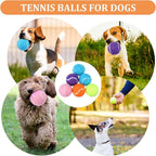 DIVINA VITAE 20Pcs Small Tennis Balls for Dogs, 2 Inch Colorful Mini Tennis Balls Fits All 2 Inch Dog Ball Launchers