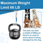 Flirt Pole for Dogs Interactive Dog Pole Toy for Large Medium Small Dogs, Dog Teaser Pole for Tug of War, Flirt Pole with Lure Ball (Standard&Extended Pole+Elastic Rope)