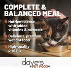Dave's Pet Food Grain Free Wet Cat Food (Farmyard Fowl, Chicken & Duck), Made in USA Naturally Healthy Canned, Added Vitamins & Minerals, 5.5 oz Cans (24 Pack)