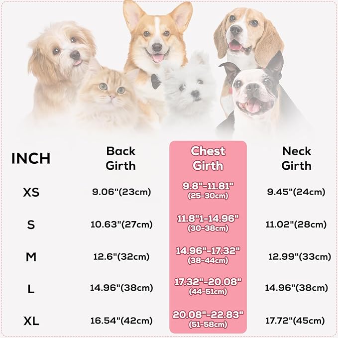 EMUST Dog Snow Jacket, Sweater for Dogs, Windproof Waterproof Fleece Lining Extra Warm Coats for Dogs, Cream, M