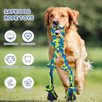Heavy Duty Dog Rope Toys for Large Breed Aggressive Chewers, 2 Pack Indestructible Teeth Cleaning Tug of War Toy, Tough Chew Rope Tug Toy for Dogs – Interactive Toy