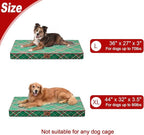 Orthopedic Dog Bed for Large Dogs, Big Waterproof Dog Bed Washable Pet Bed for Large Sized Dogs with Egg Crate Foam Pet Bed Mat, Removable Oxford Cooling Cover, Plaid