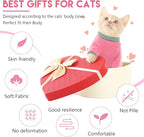 Sticky Cat Clothes Stretchy, Sphynx Hairless Sweater & Pajamas for Cats only, Soft Cat Onesie for Cats After Surgery Female Male & Hair Loss Prevention, Pink L