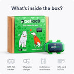 Dog GPS Tracker - Real-Time Location Tracking Device with App - Smart Alerts & Geo-Fence - Collar-Compatible, Waterproof - Long-Life Battery - iOS & Android (12-Mo Subscription Included)