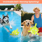 Dog Balls Toys, Durable Dog Soccer Ball with Straps, Herding Ball, Dog Toys Outdoor, Fun Birthday Gift for Medium Large Dogs, 8 Inch
