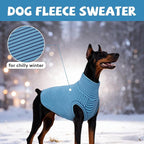 ROZKITCH Dog Shirt for Large Dogs Giant Breeds Sweater Pet Hoodie & Vest, Breathable Cozy Pullover for Stylish & Functional Design BlueStripe 3XL
