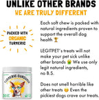 LEGITPET Turmeric Curcumin Hip & Joint Supplement for Dogs – Supports Mobility, Comfort & Overall Wellness – with Collagen & BioPerine – 30 Chews