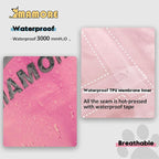 MAMORE Dog Raincoat Hooded Rain Jacket for Small Medium Large Dogs Slicker Poncho Bottom Waterproof Adjustable Reflective Breathable Leash Hole (Pink, Medium)