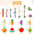 18 Pack Dog Toys Puppy Teething Toys, Puppy Essentials Chew Toy Bundle with Squeaky Toy and Interactive Rope for Small Dogs to Keep Them Busy