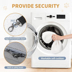 ‌Petsfit Airline Approved Pet Carrier for Small Cats, 15x8x10 TSA Approved Carrier, with Removable Dual-Sided Padding (2-Way Placement) - Fits Under Most Airplane Seats, Escape Proof (Grey)