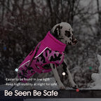 IECOii Extra Warm Dog Coat - Reflective Adjustable Jacket With Buckle Fleece Turtleneck for Cold Weather - Soft Winter Coat for Small Medium Extra Large Dogs