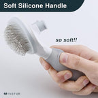 Cat Hair Brush,Cat Brush for Shedding,Soft Silicone Self Cleaning Brushes for Short and Long Haired Cats for Grooming and Shedding