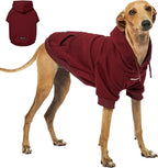 Tuff Pupper Dog Hoodie | Premium Quality 100% Organic Cotton | Ultra Soft Interior for Superior Comfort | Elastic Cuffs & Drawstring for Warmth | Stretch Fit Suitable for All Breeds (Red, XS)