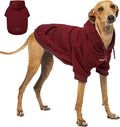 Tuff Pupper Dog Hoodie | Premium Quality 100% Organic Cotton | Ultra Soft Interior for Superior Comfort | Elastic Cuffs & Drawstring for Warmth | Stretch Fit Suitable for All Breeds (Red, XXS)