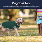 IECOii 2Pack Dog T-Shirts for Large Dogs | Breathable & Lightweight Fabric, Easy-On Design for Doberman, Machine Washable, Khaki+Green, 4XL