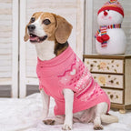 SCENEREAL Dog Sweaters for Medium Sized Dogs - Soft, Warm Turtleneck Pullover Fall Winter Dog Clothes, Knitted Argyle Dog Christmas Outfits, Ugly Pet Clothing for Boy Girl Puppy