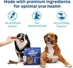 Barkbox Bright Durable Dental Kit, Berry Mint Flavored, 15 Chew Sticks & Toothpaste - Large Breeds