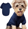 Puppy Sweater for Small Dogs Clothes Warm Winter Cat Clothe Pet Sweatshirt Knitwear Doggie Kitten Clothing (Medium, Navy)