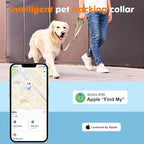 BONSO 2-in-1 GPS Tracker for Dogs: Smart Collar with Real-Time Location, No Monthly Fee, Unlimited Range (iOS Only) GPS Tracker Dog Collar- Ideal for Small, Medium Large Dogs(Tracker Included)