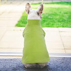 FUAMEY Dog Fleece Vest for Large Dogs,Warm Stretchy Dog Sweatshirts Pullover with Leash Hole Dogs Sweater Soft Pet Turtleneck Cozy Pet Vest Lightweight Sleeveless Green XXL