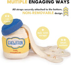 CHEWFFON Dog Enrichment Toys, Interactive Mayonnaise Jar Puzzle, Snuffle Toy for Mental Stimulation, Hide and Seek Crinkle Toy for All Dog Sizes