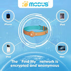 GPS Tracker for Dogs, 2 in 1 Pet Tracking Smart Collar (Only iOS), No Monthly Fee GPS Tracker Dog Collar, Real-time Location Comfortable PU Tracker Tag for Small, Medium Large Dogs(Locator Included)