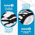 Adorable Zebra Print Dog Shirts – Lightweight, Cozy Outfit for Small to Medium Dogs, Soft & Snuggly Pet Wear for Everyday Comfort and Cuteness.Black M