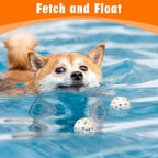 Dog Balls for Aggressive Chewers, Indestructible Bouncy Floating Balls for Training Dog Catch and Fetch, Sturdy Solid Tennis Ball Toys for Large Medium Small Dogs - 2.75in - White - 2pcs