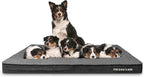 The Dog’s Bed Orthopedic Memory Foam Jumbo Dog Bed, XXXL Grey Plush, Pain Relief for Arthritis, Hip & Elbow Dysplasia, Post Surgery, Lameness, Supportive, Waterproof Washable Cover