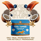Smart Cookie Natural Dog Food Topper - Superfood - Salmon Dog Meal Mixer for All Ages - Food Topper for Picky Eaters and Boosting Nutrition - Non GMO, Made in The USA - 15 oz Bag (30 Day Supply)