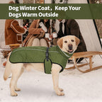 Dog Winter Coat for Small Medium Dogs, Reflective Dog Winter Jacket, Thick Fleece Snowsuit & Christmas Vest, Warm Water-Resistant Puppy Coat, Small Doggie Jackets for Cold Weather
