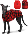 PAWZ Road Dog Winter Coat with 5 Layers Warm Material, Reversible Dog Clothes with 2 Sides, Dog Jacket Outdoor Water Repellent, (Red Plaid 3XL)