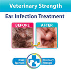 Curaseb Dog Ear Infection Treatment Solution – Soothes Itchy & Inflamed Ears – Cleans Debris and Buildup - 12oz