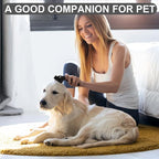 Dog Brush for Shedding & Grooming Small Medium Large Dogs & Cats - Remove Loose Fur, Knot, Undercoat. Suitable for Long Short Hair Lengths sensitive Animals, Black