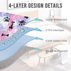 Dog Bed Cover for Pets Blankets Rug Pads for Couch Protection Waterproof Bed Covers Dog Blanket Furniture Protector Reusable Changing Pad (20X30, Red+Black Paw Bone)