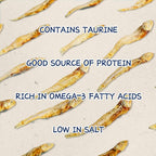 PAWUP Whole Fish Treats for Dogs, Air Dried -100% Wild-Caught Fish Treat, Only Two Ingredient, High in Protein and Omega-3, 8oz