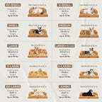Large Dog Bed Orthopedic Washable, Orthopedic Dog Beds for Large Dogs with Washable Cover, Removable Bolster and Non-Slip Bottom Orange Pet Beds, XL XLarge Extra Large Dogs