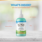 NaturVet Ear Wash w/Tea Tree Oil (Aloe & Baby Powder Scent) 8 oz