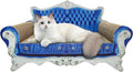 Luxury Cardboard Cat Scratcher Sofa Bed, Couch Shaped Cat Scratching Board, Cat Scratch Lounge with Catnip, Cat Scratcher for Indoor Cats