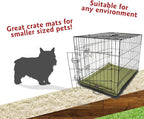 Majestic Pet Orthopedic Memory Foam Dog Crate Mat - Plush Pet Bed Pad for Crates & Kennels | USA Crafted | 24"x18" Villa Fern