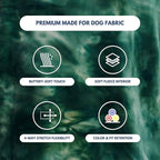 Spark Paws Dog Hoodie – Premium Dog Sweater for Small, Medium, and Large Dogs | Warm Outfits for French Bulldogs, Pitbull, Puppy, Winter Jacket Alternative - Green Skydye, 5XL